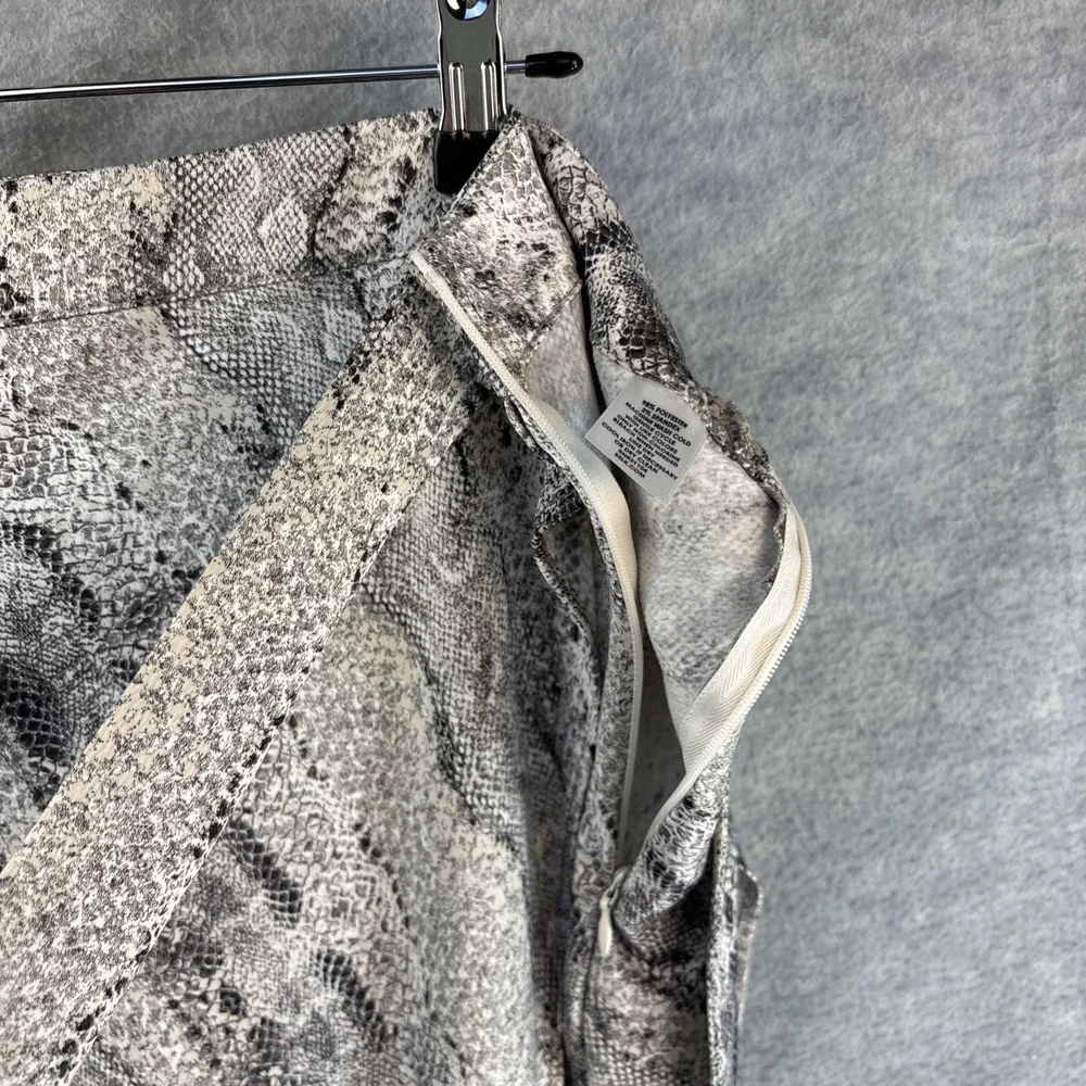 Y2K Vintage The Limited Maxi‎ Skirt 14 Snake Print Black White Wrap Silky Witchy